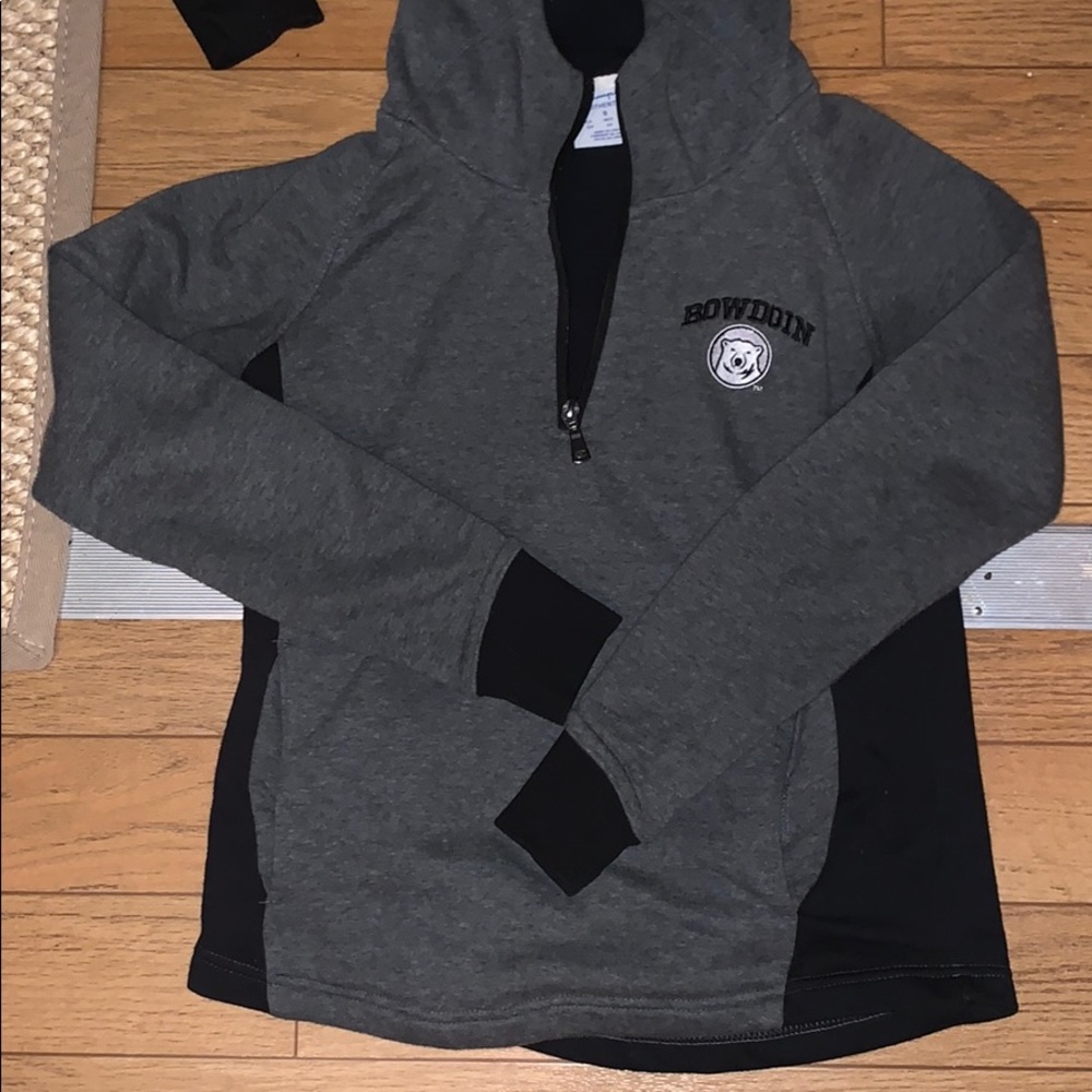 Champion bowdoin half zip pullover sweatshirt sm